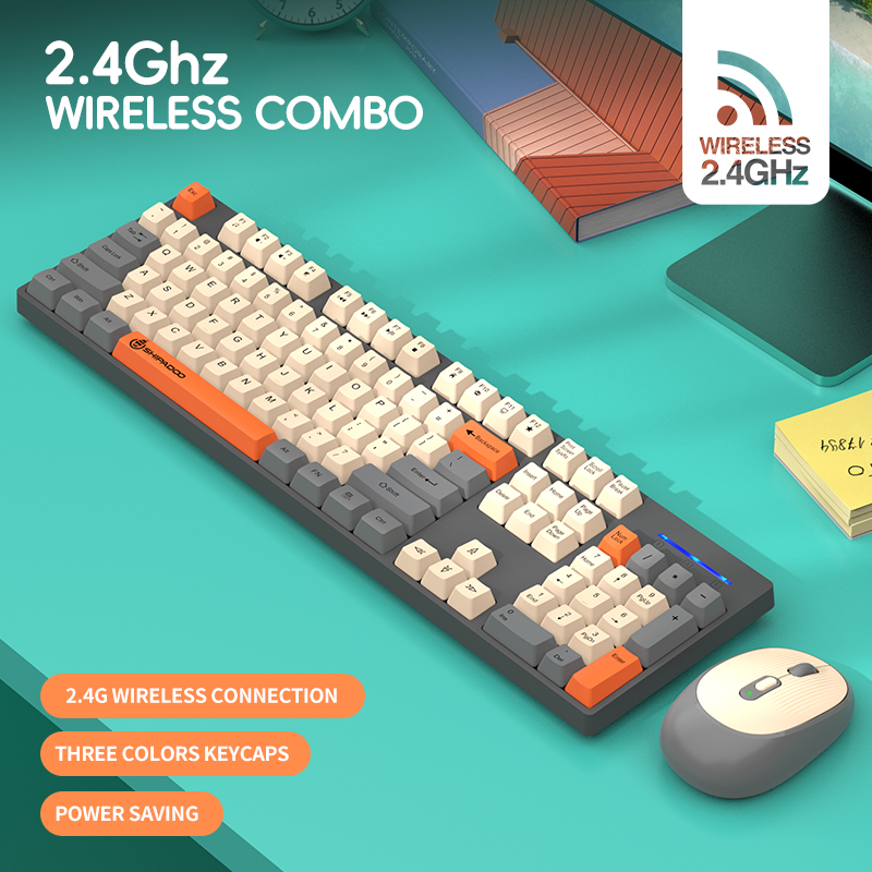 2.4G Nirkabel, 104 Tombol, Des - Pc Gaming Fullset ulasan dan harga